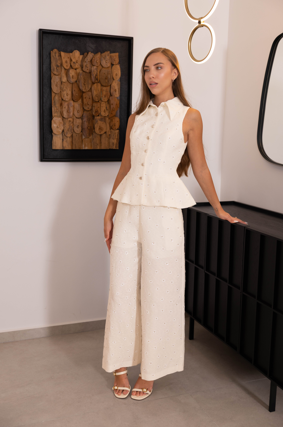 White Kodemari Waistcoat